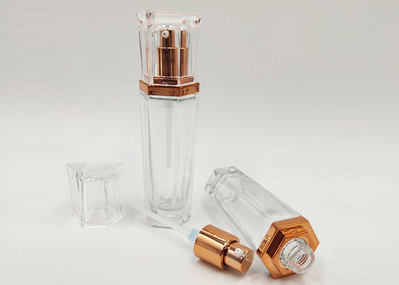 Winly 30ml 1oz는 로션 펌프를 가진 유리병을 맑게 합니다