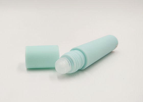 밝은 파란색 입술 광택 빈 관, 플라스틱 롤 볼을 가진 귀여운 빈 입술 광택 콘테이너